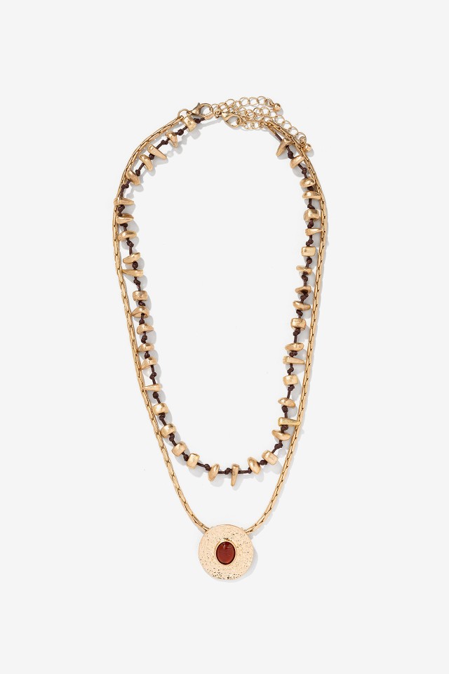 Collar Doble Dourado