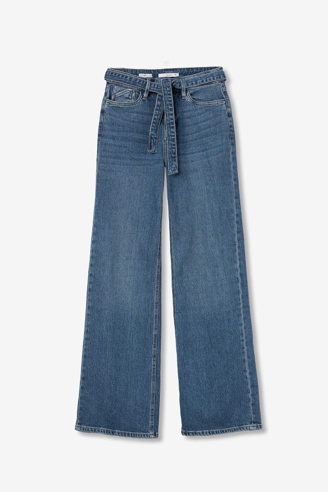 Seoul Wide Leg Jeans with Belt Seoul Wide Leg Jeans with Belt