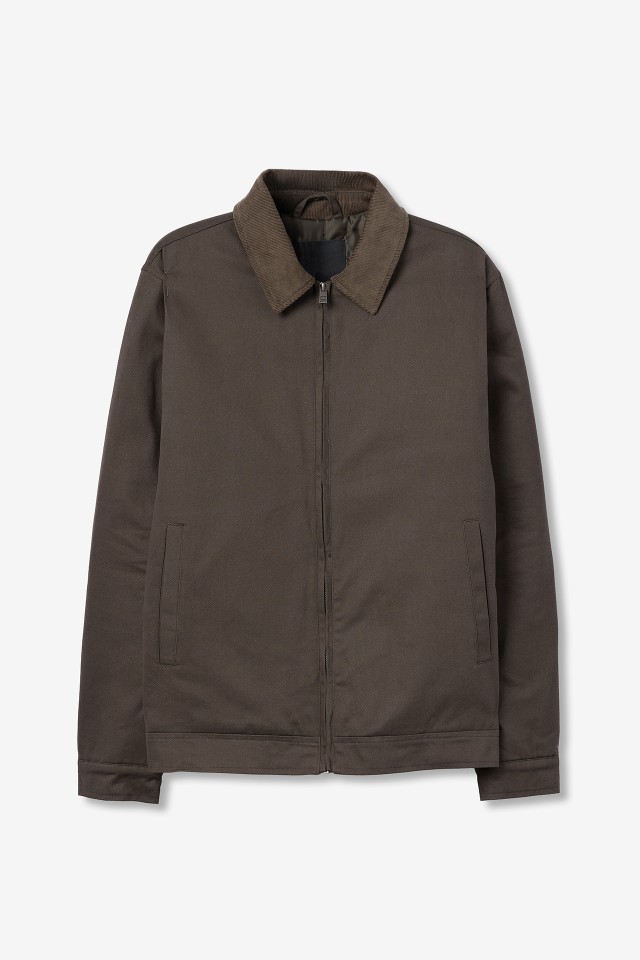 Casaco curto castanho Casaco curto castanho