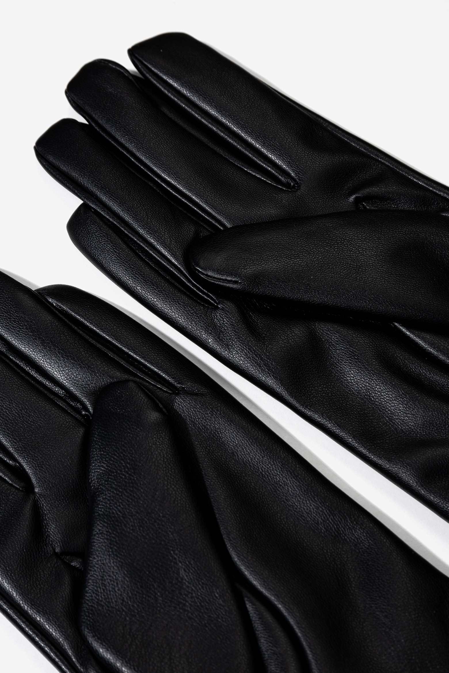 Elegant Black Studded Gloves