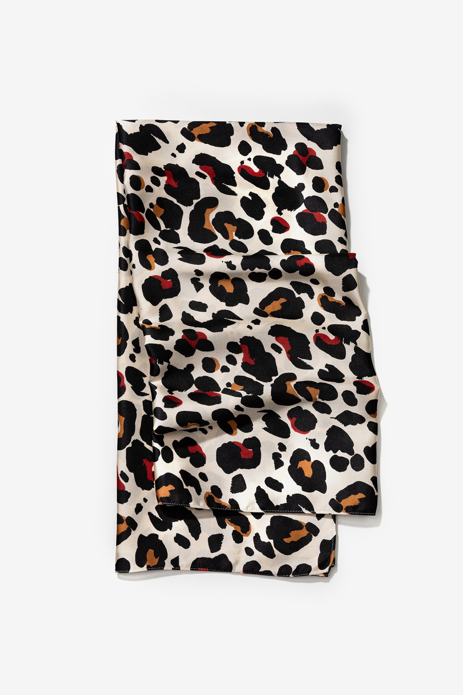Beige Animal Print Scarf