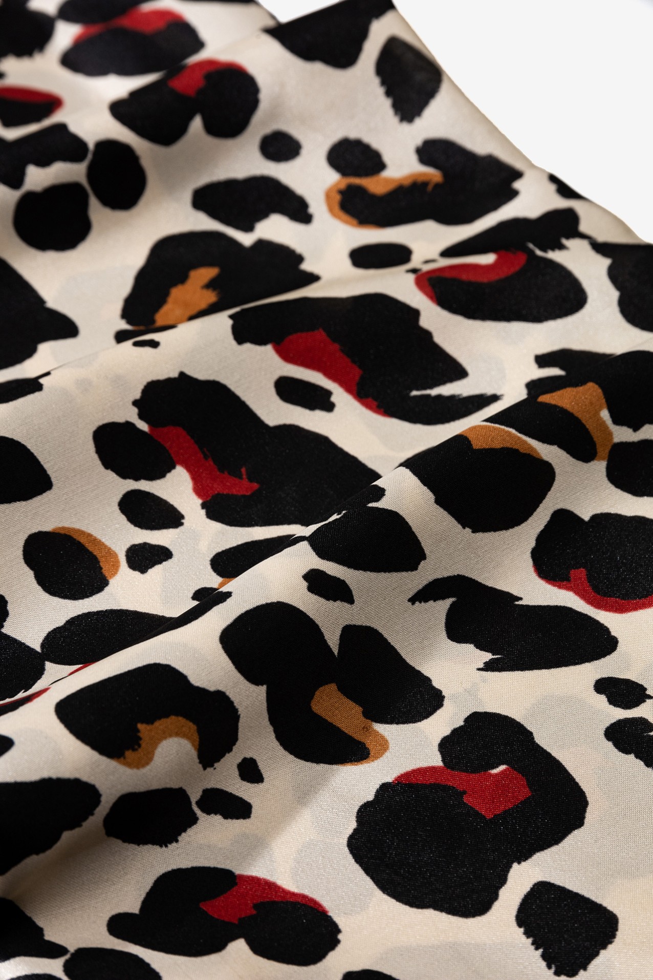 Beige Animal Print Scarf