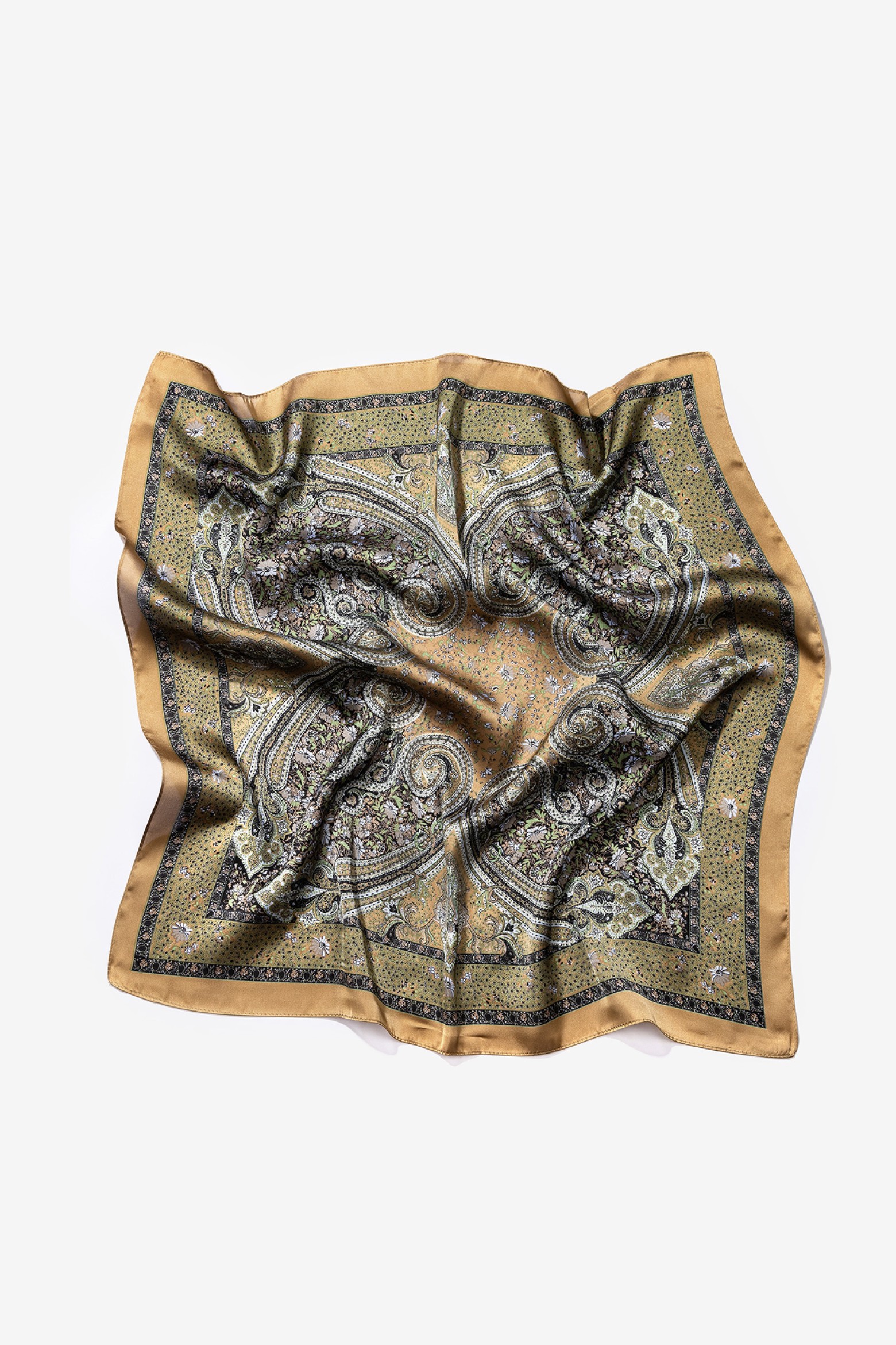 Green Paisley Bandana