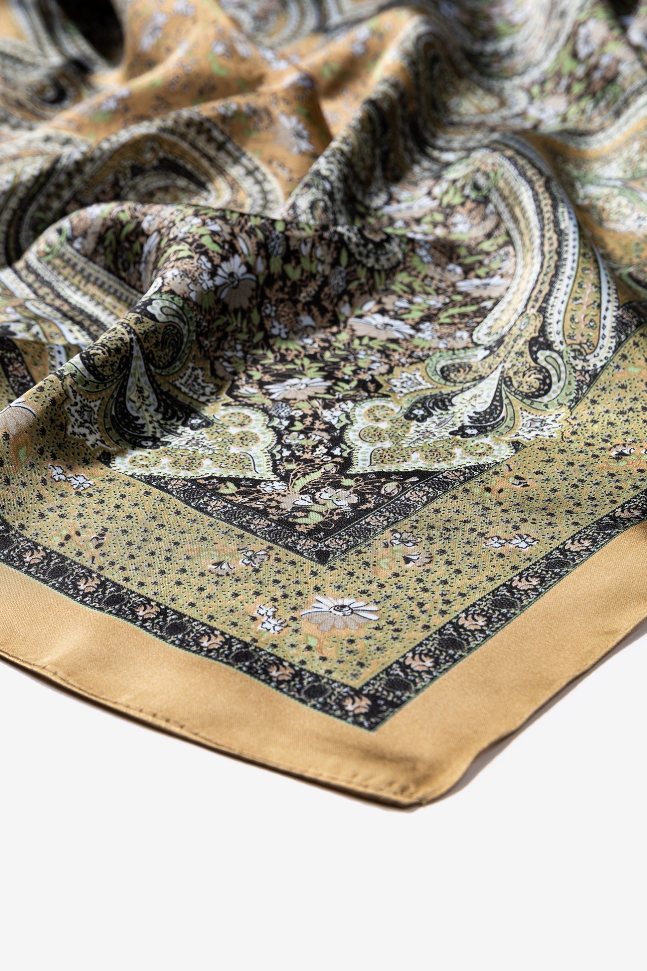 Green Paisley Bandana