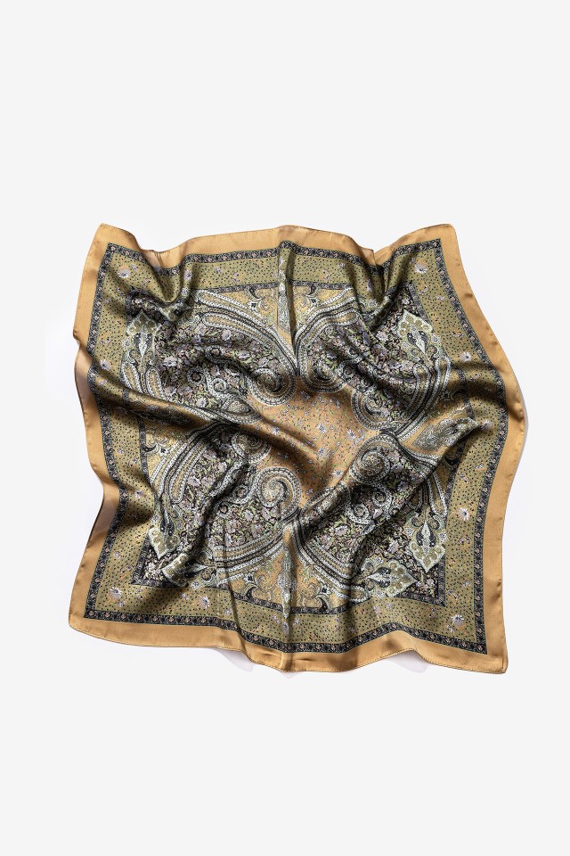 Green Paisley Bandana