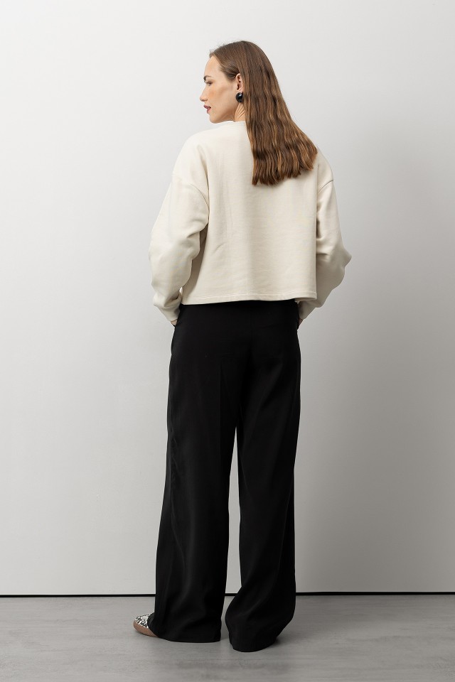 Calças Pretas Wide Leg Calças Pretas Wide Leg