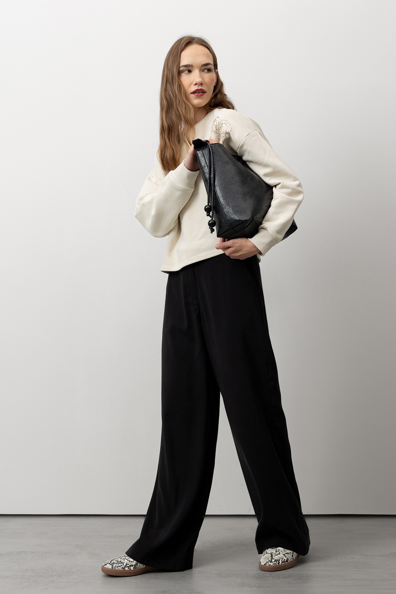 Calas Pretas Wide Leg