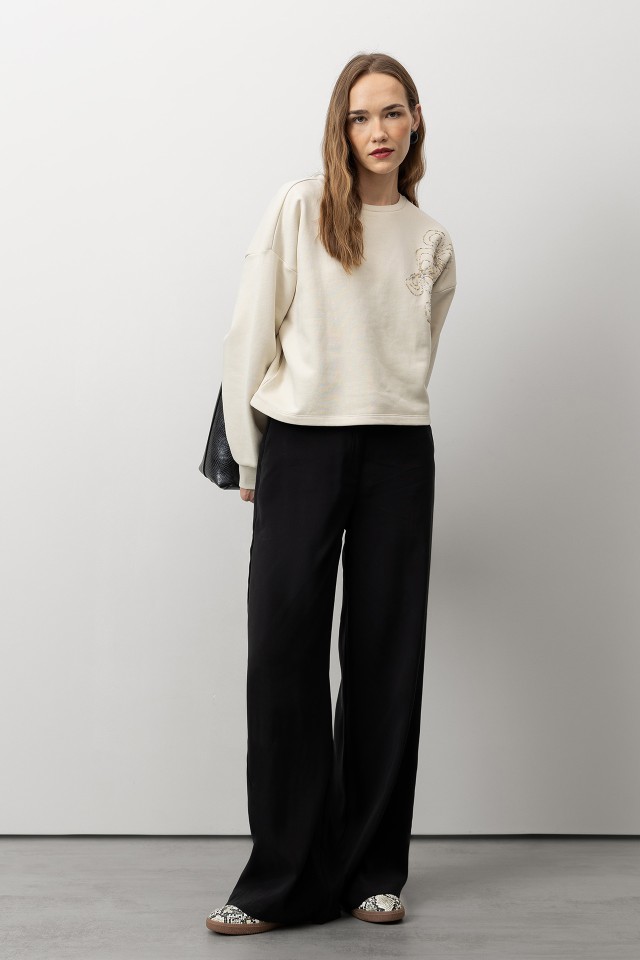 Calas Pretas Wide Leg