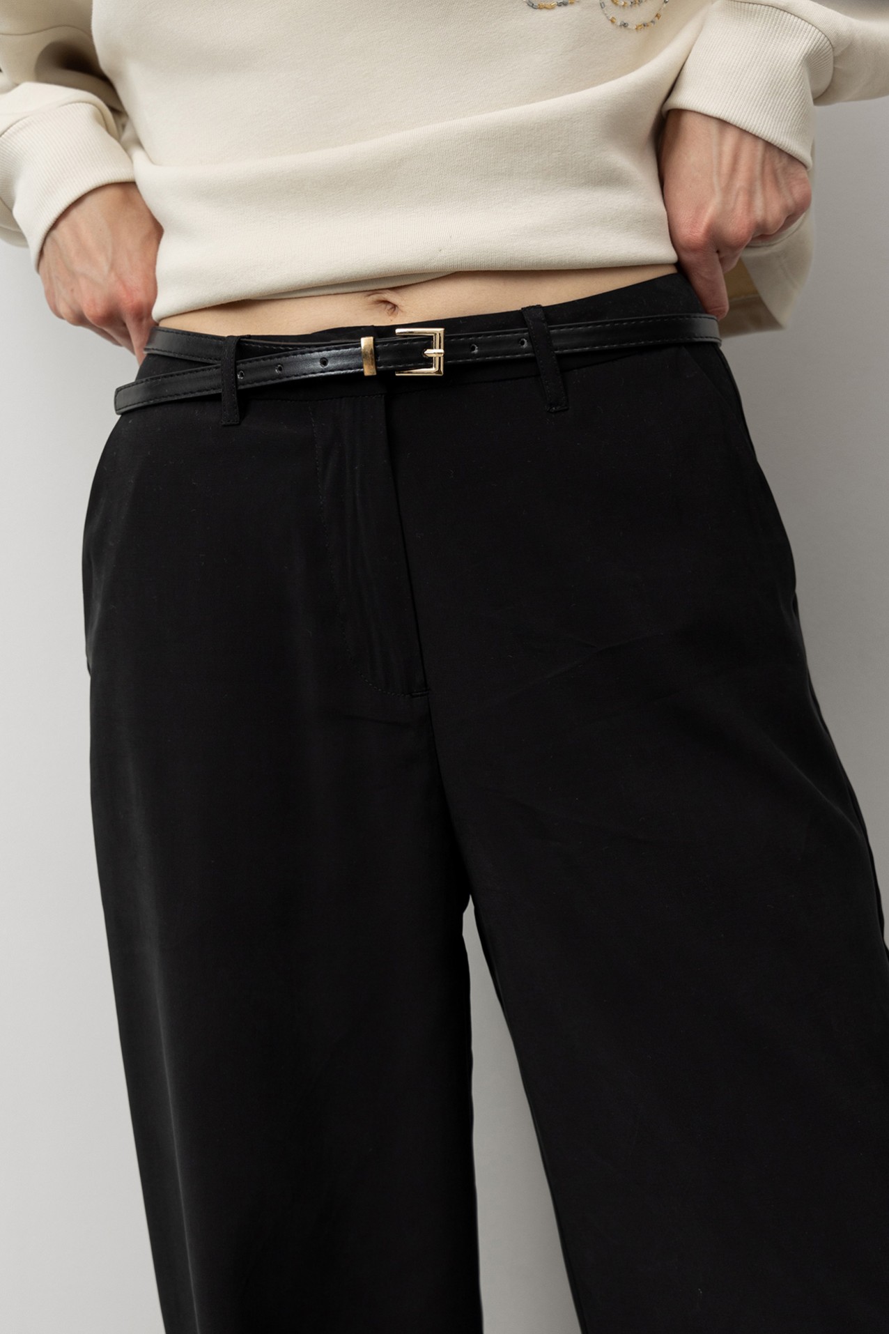 Calas Pretas Wide Leg