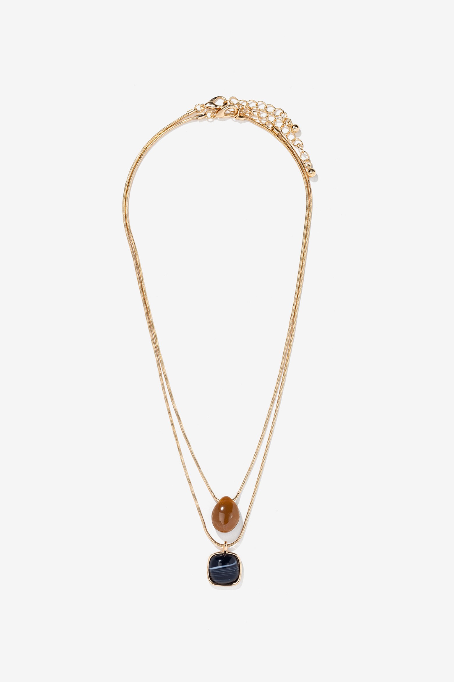 Elegant Double Pendant Necklace