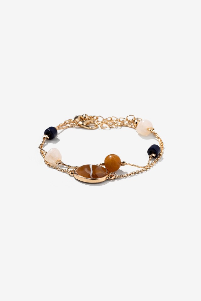 Golden Bracelet with Stones