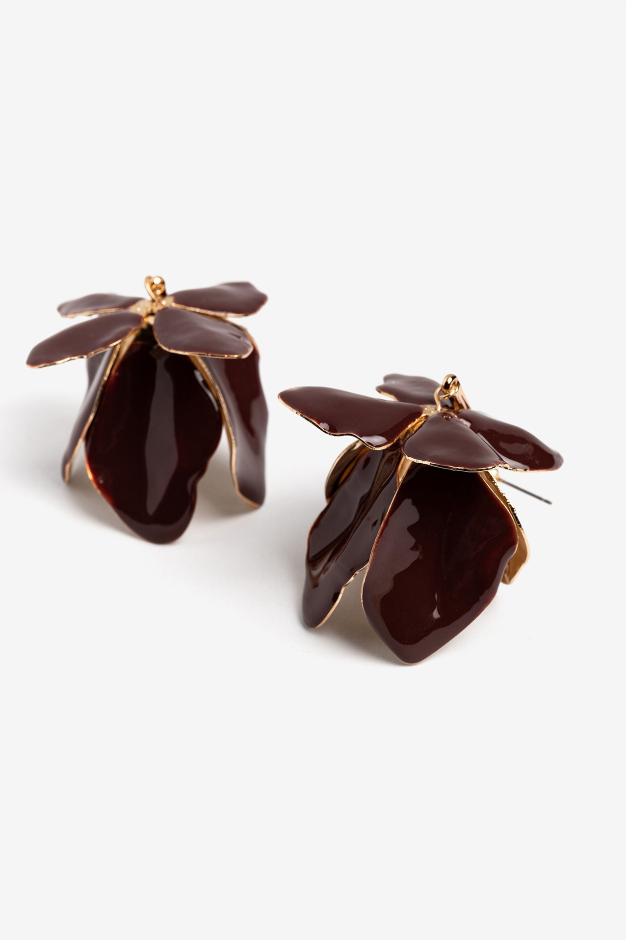 Golden Floral Earrings