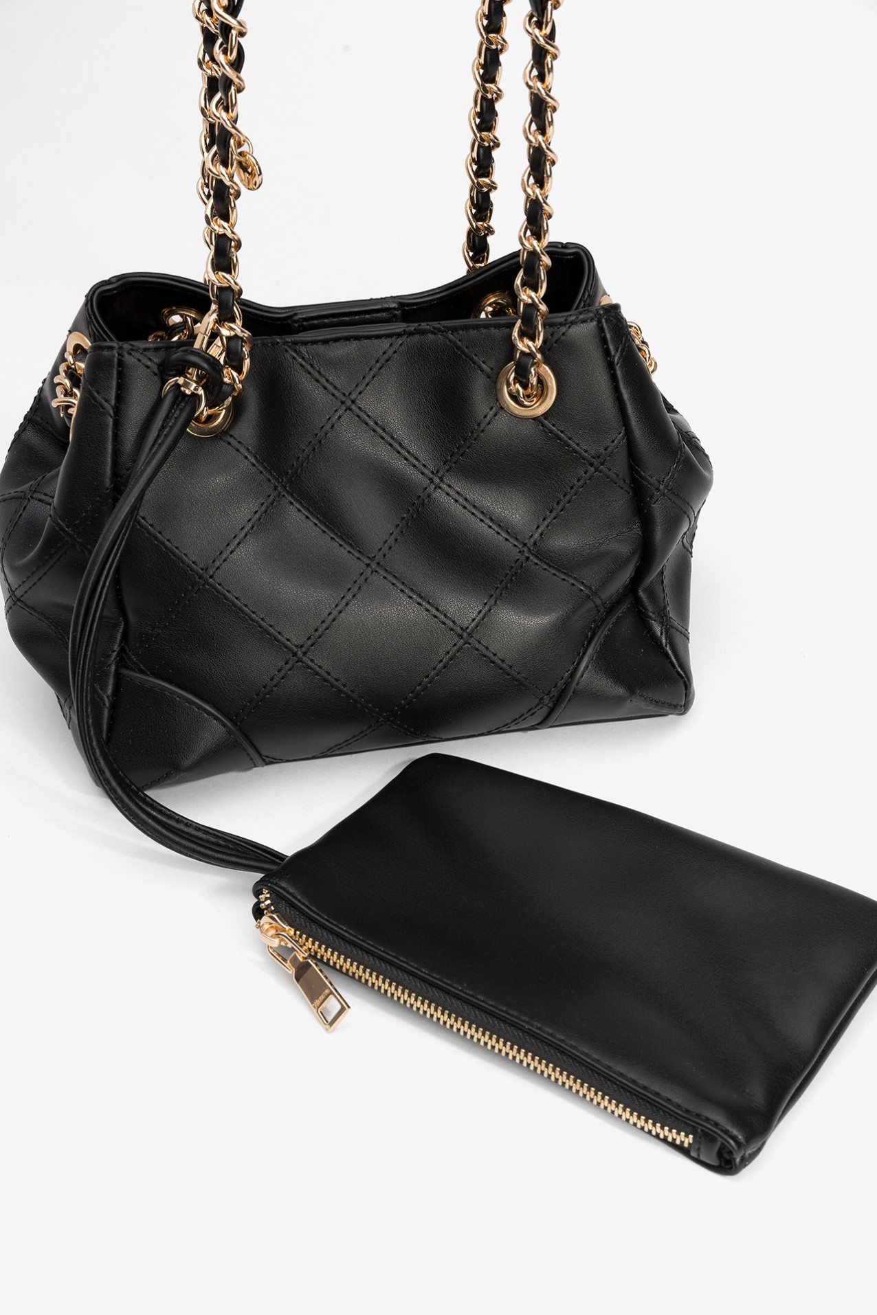 Black Quilted Handbag