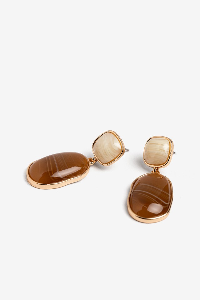 Brincos com Acrílico Bicolor Brincos com Acrílico Bicolor