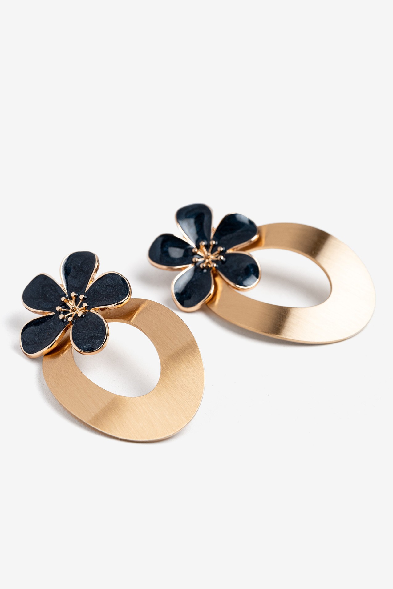 Gold Floral Earrings