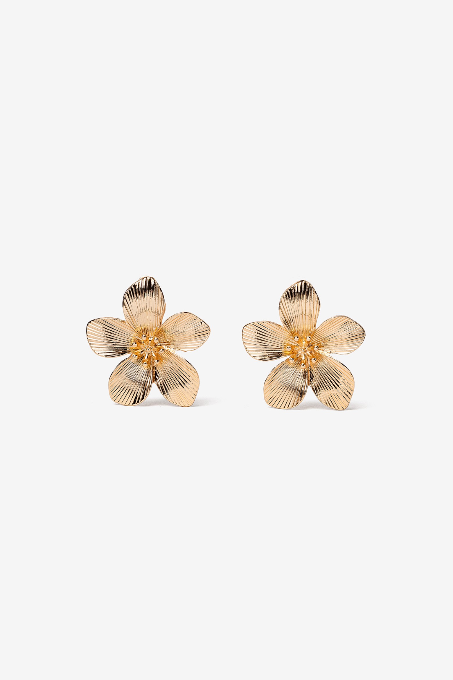 Golden Floral Earrings