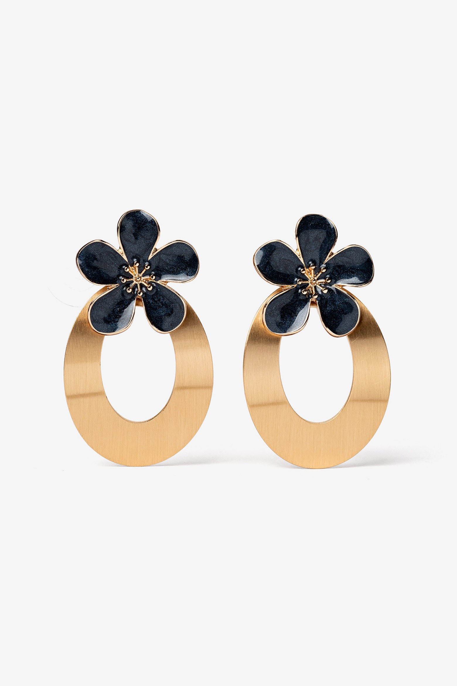 Gold Floral Earrings