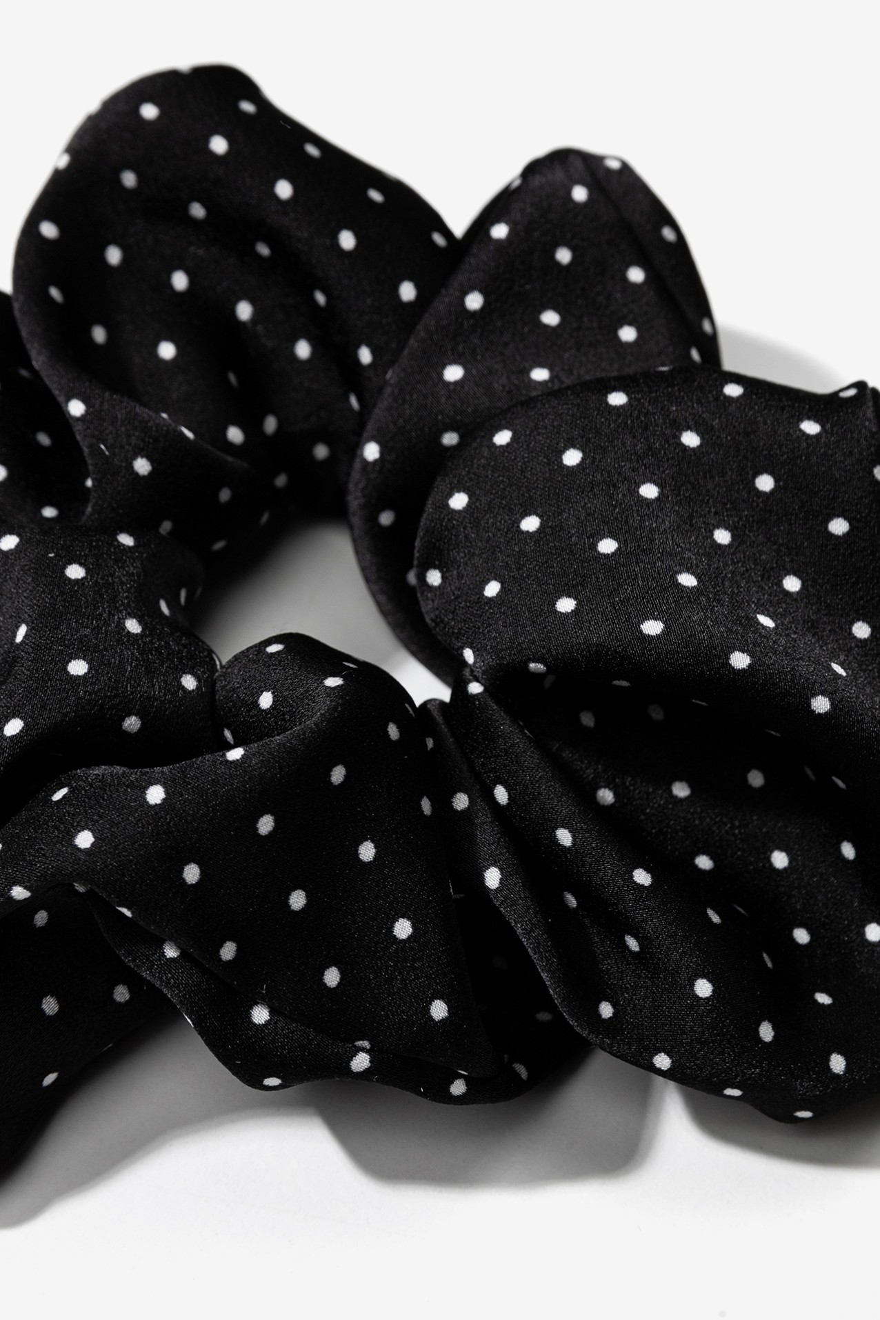 Black Polka Dot Hair Tie