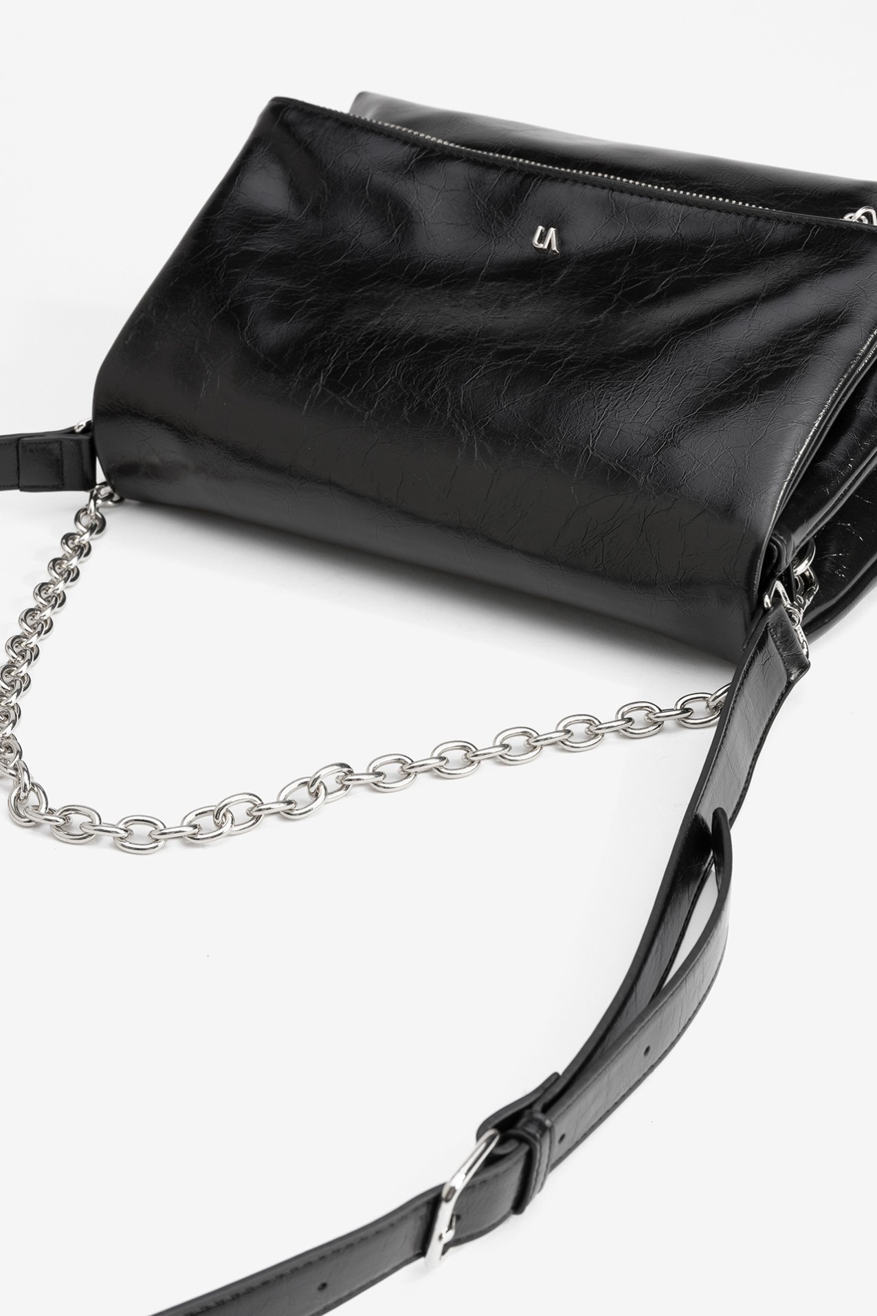 Sleek Black Chain Wallet