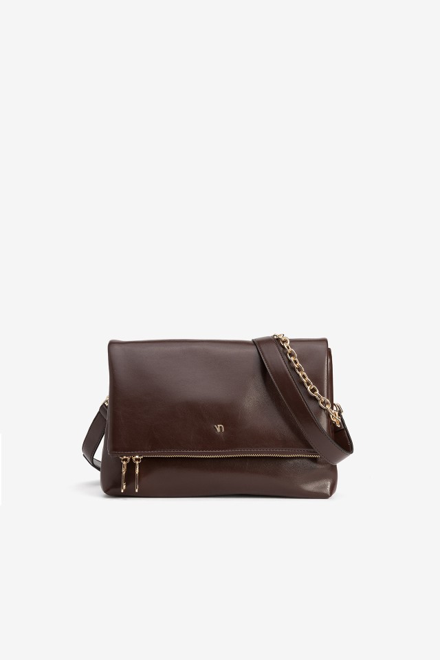 Brown Leather Crossbody Bag