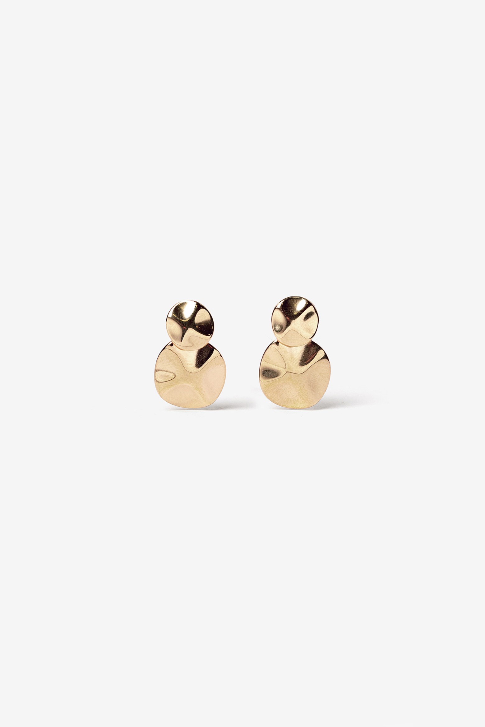 Brincos Dourados Abstratos