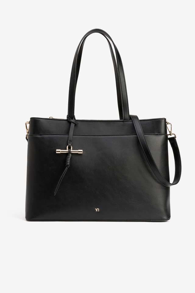 Sleek Black Handbag