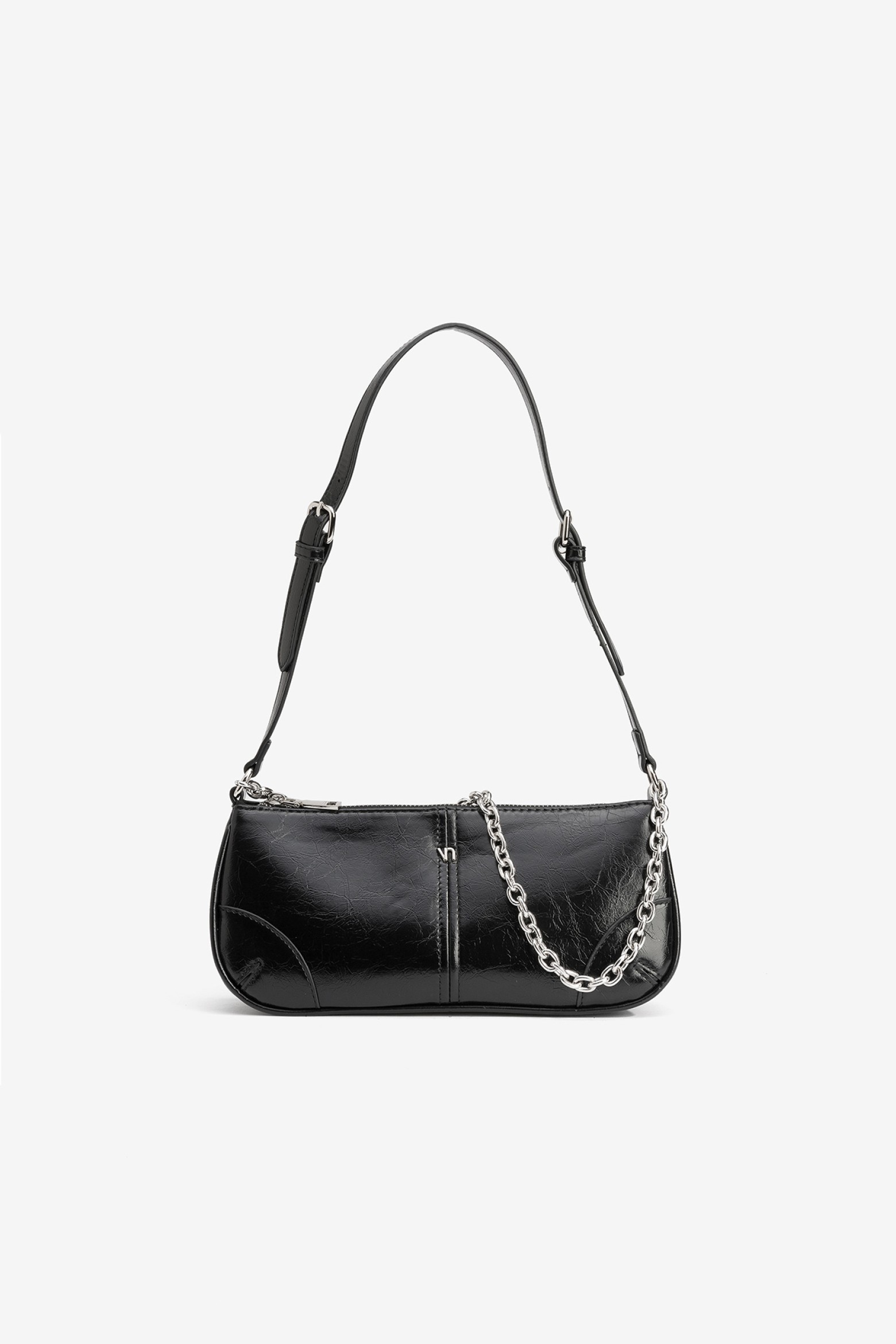 Sleek Black Shoulder Bag