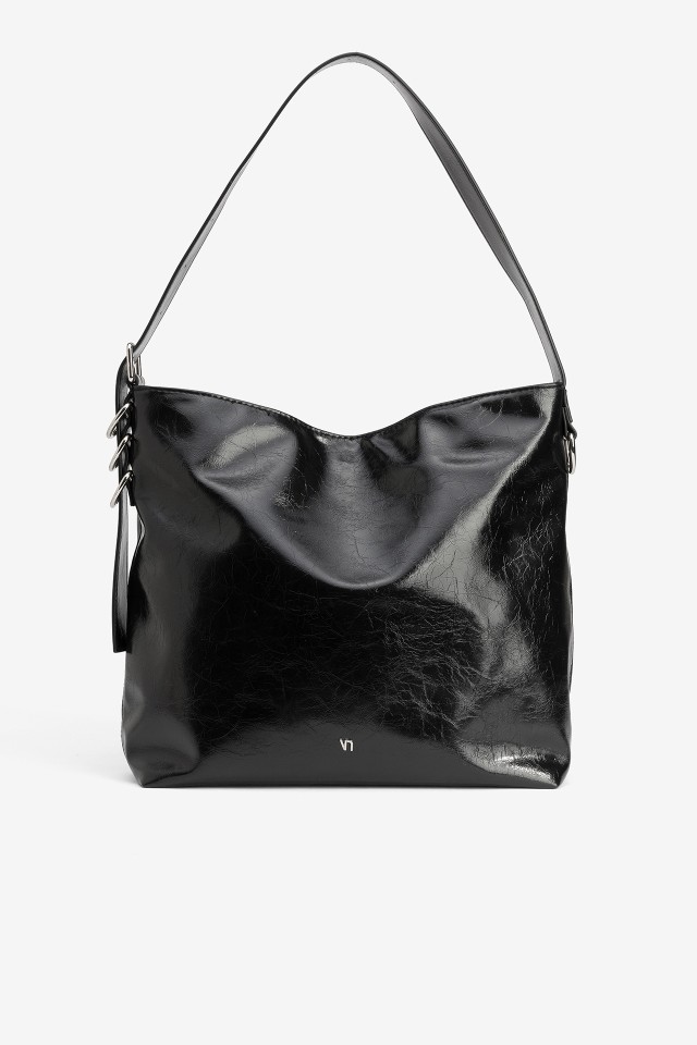 Sleek Black Shoulder Bag