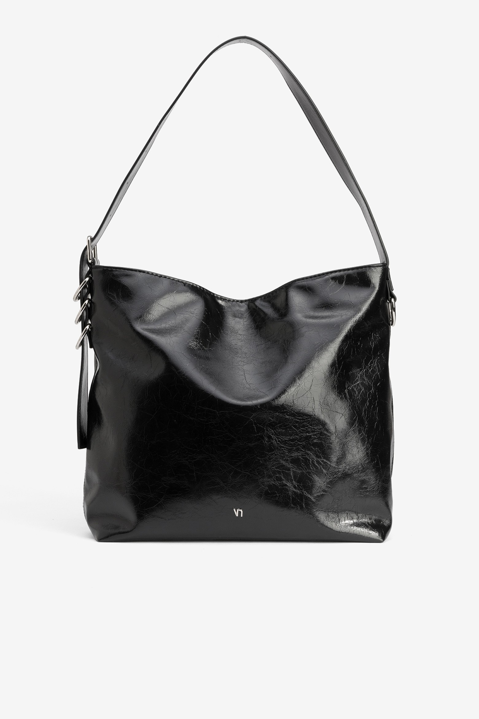 Sleek Black Shoulder Bag