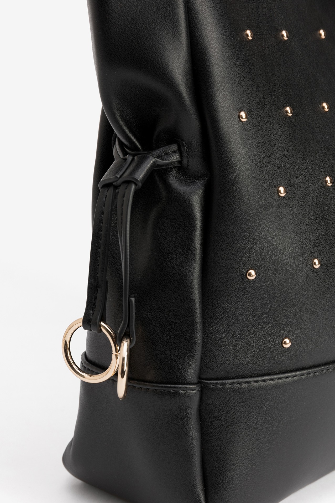 Black Studded Tote Bag