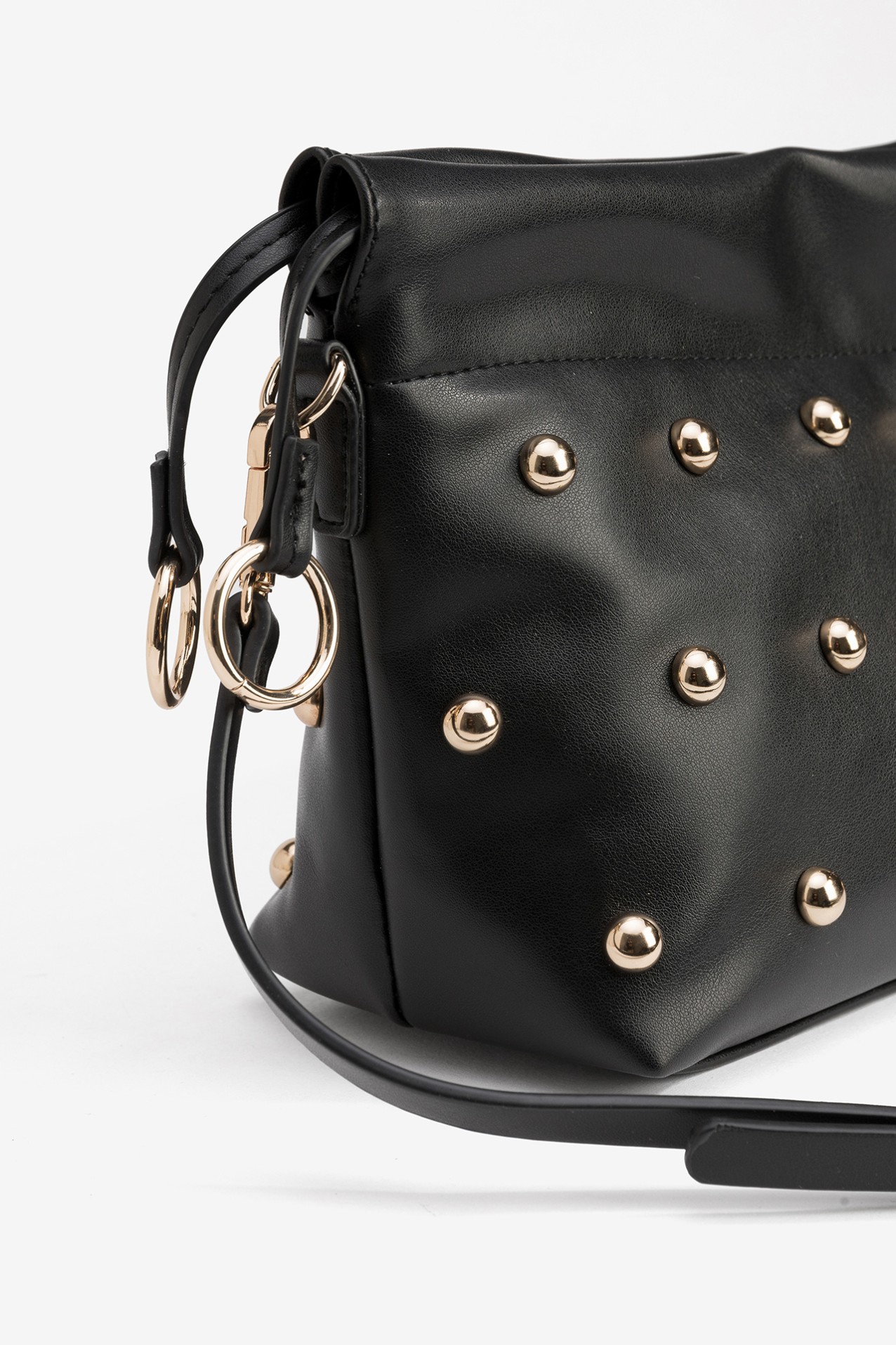 Black Studded Party Clutch