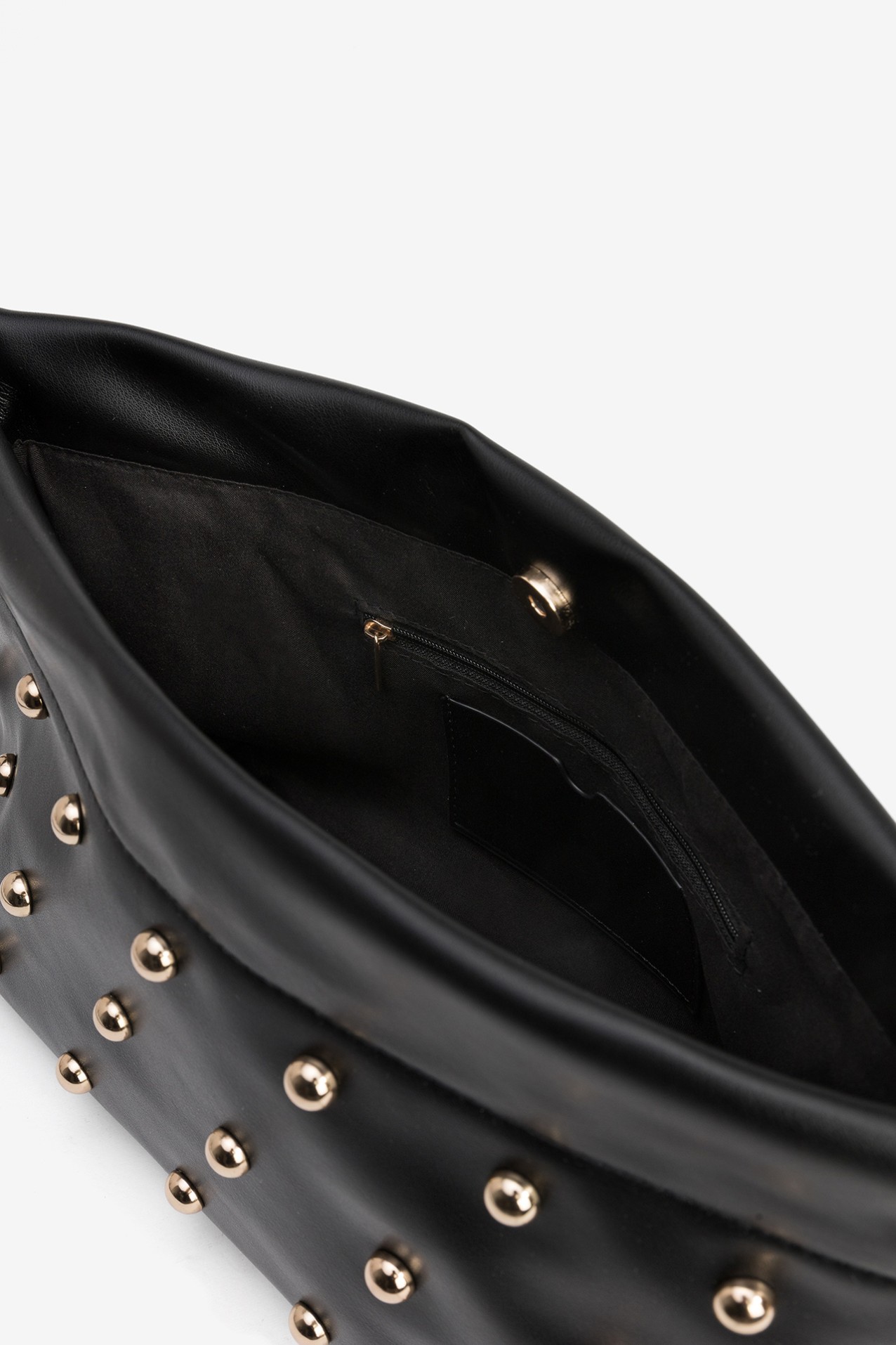 Black Studded Party Clutch