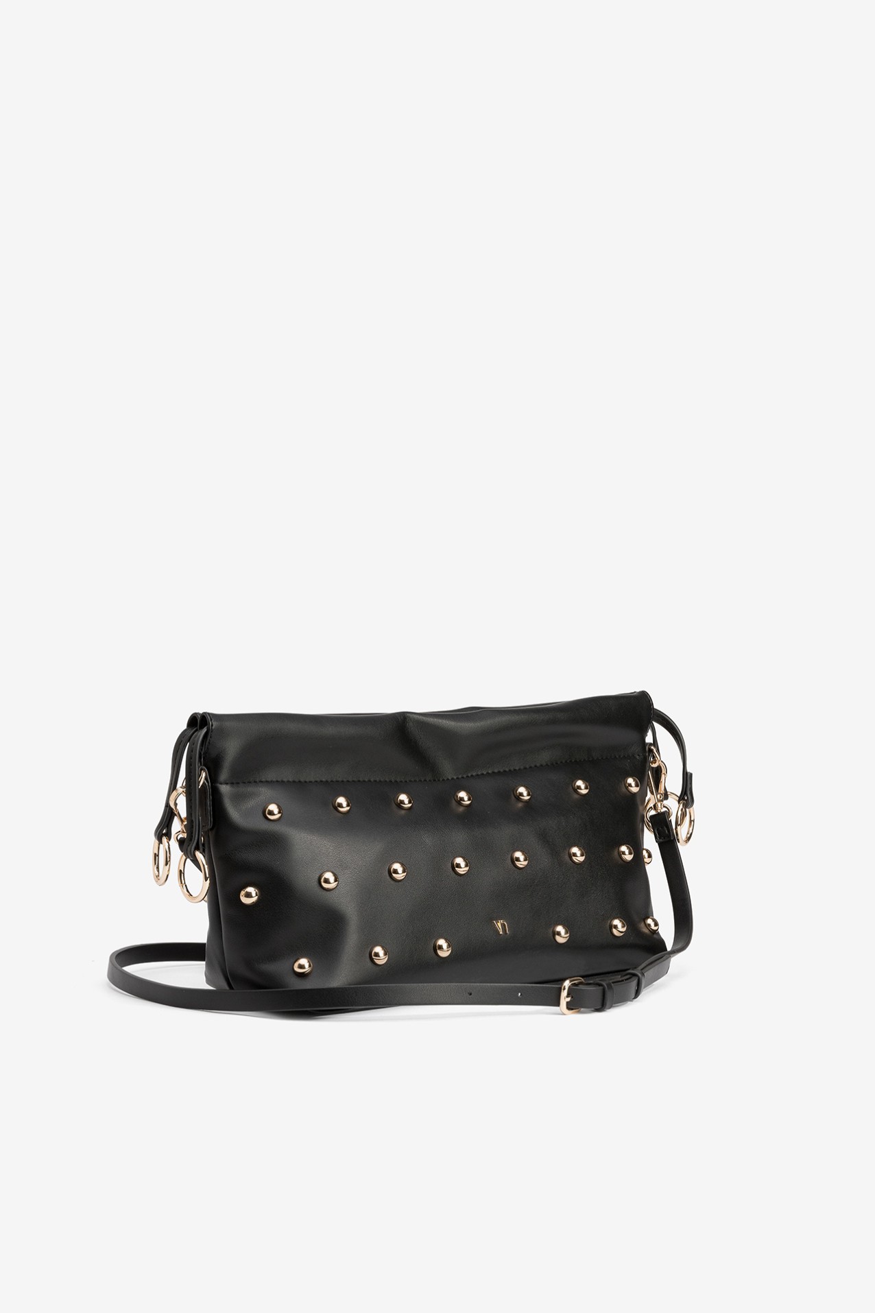 Black Studded Party Clutch