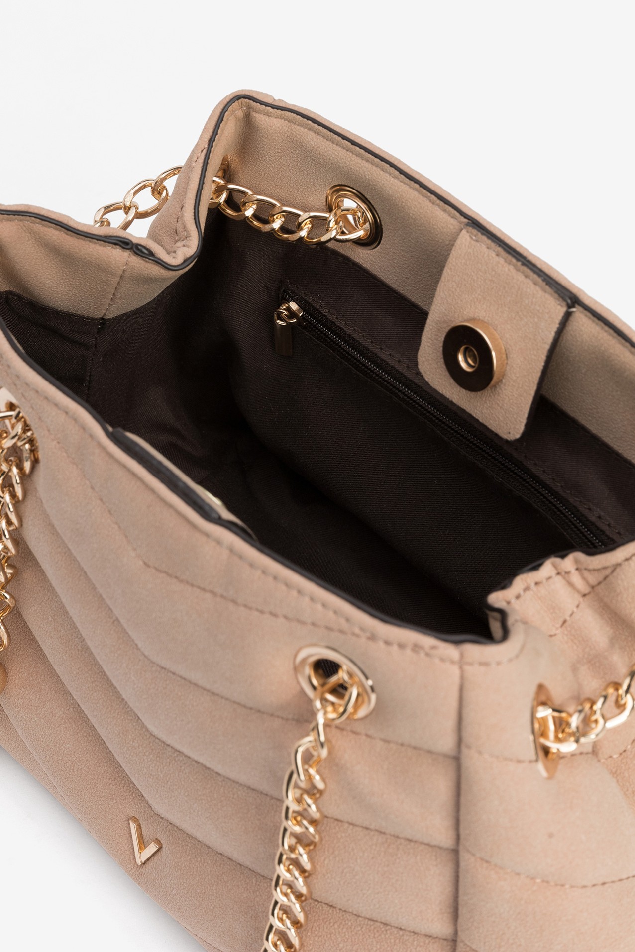 Bolso acolchado rosa claro