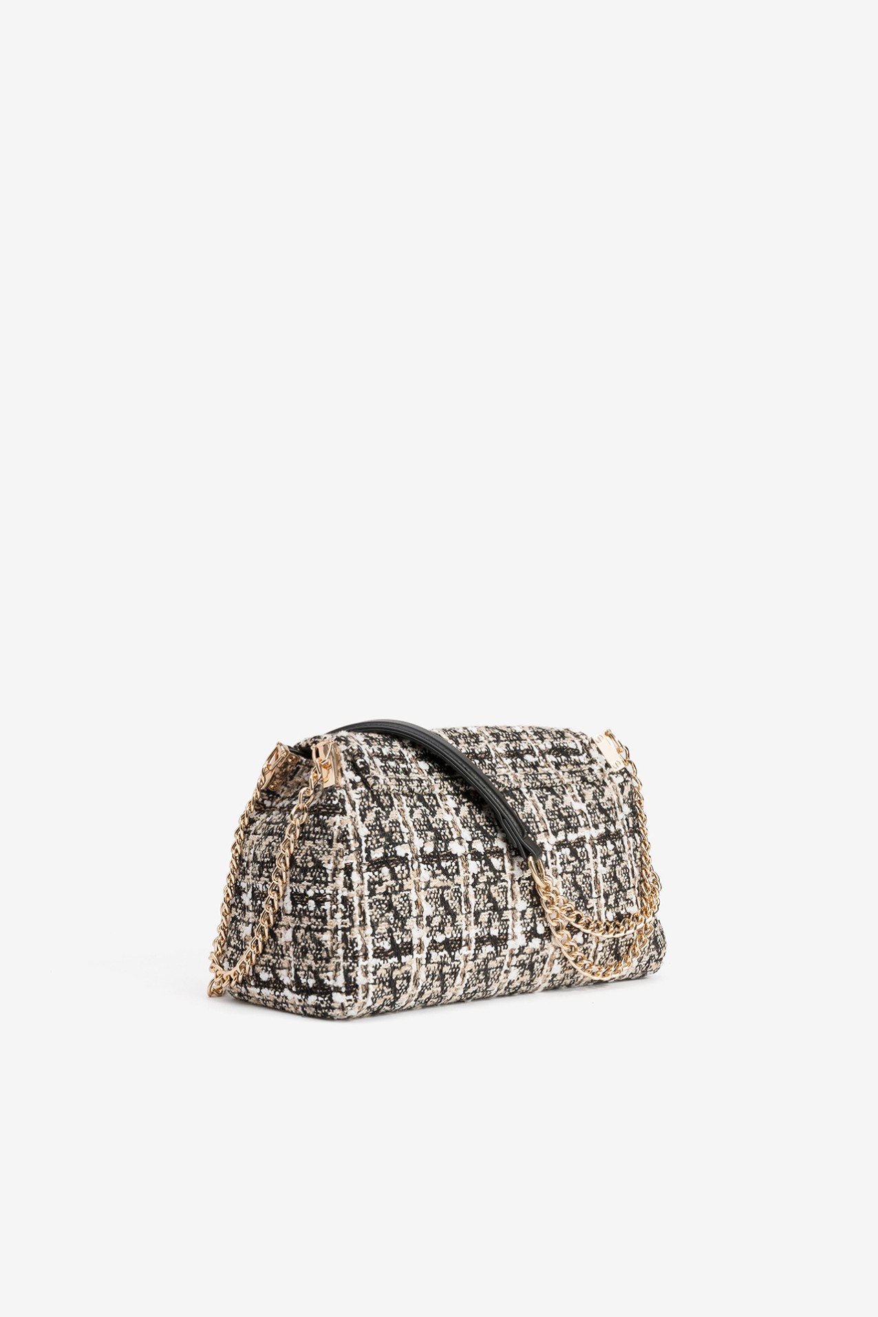 Bolso tweed con cadena