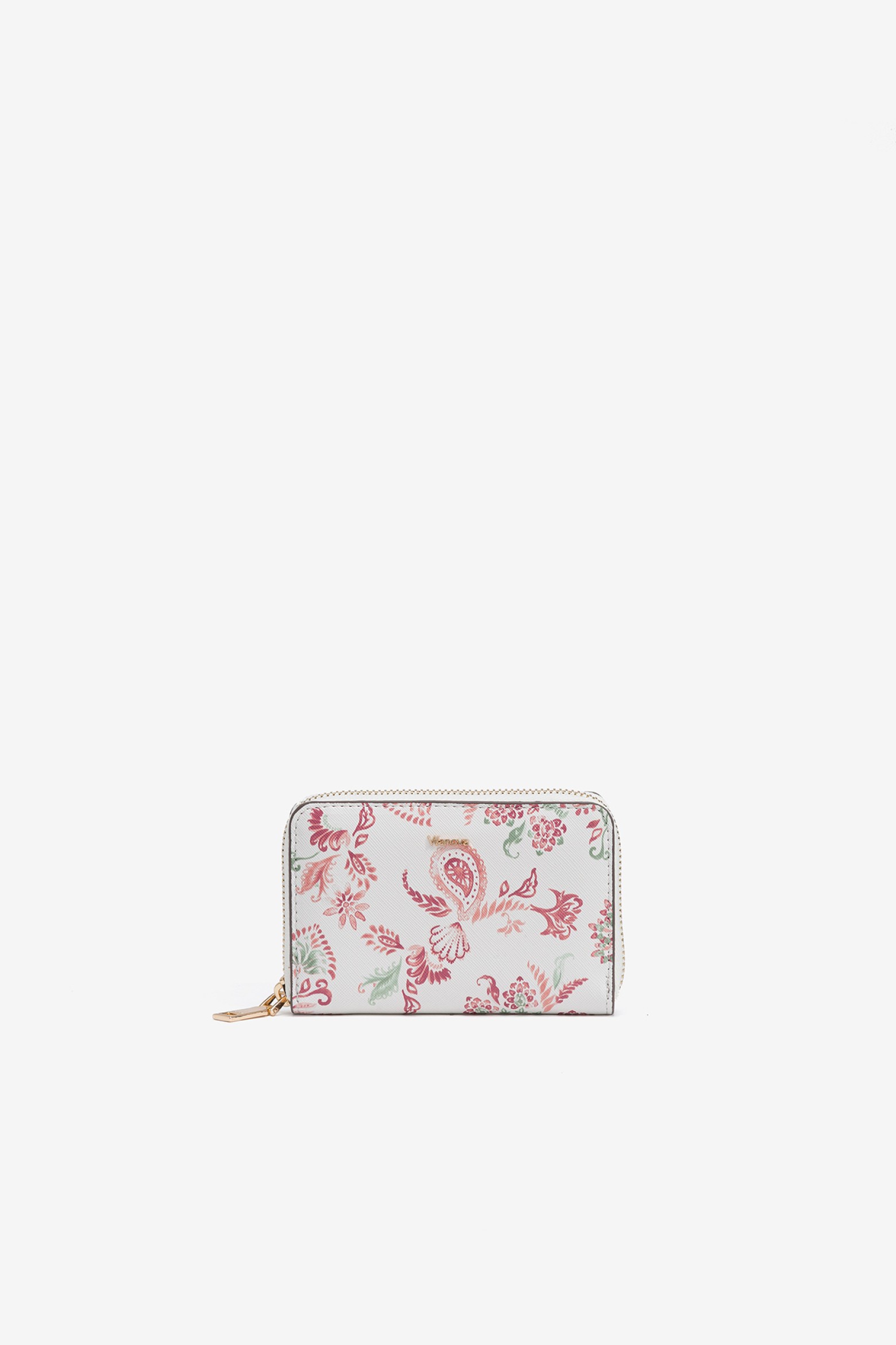 Porta-Moedas Mdio Estampado Paisley