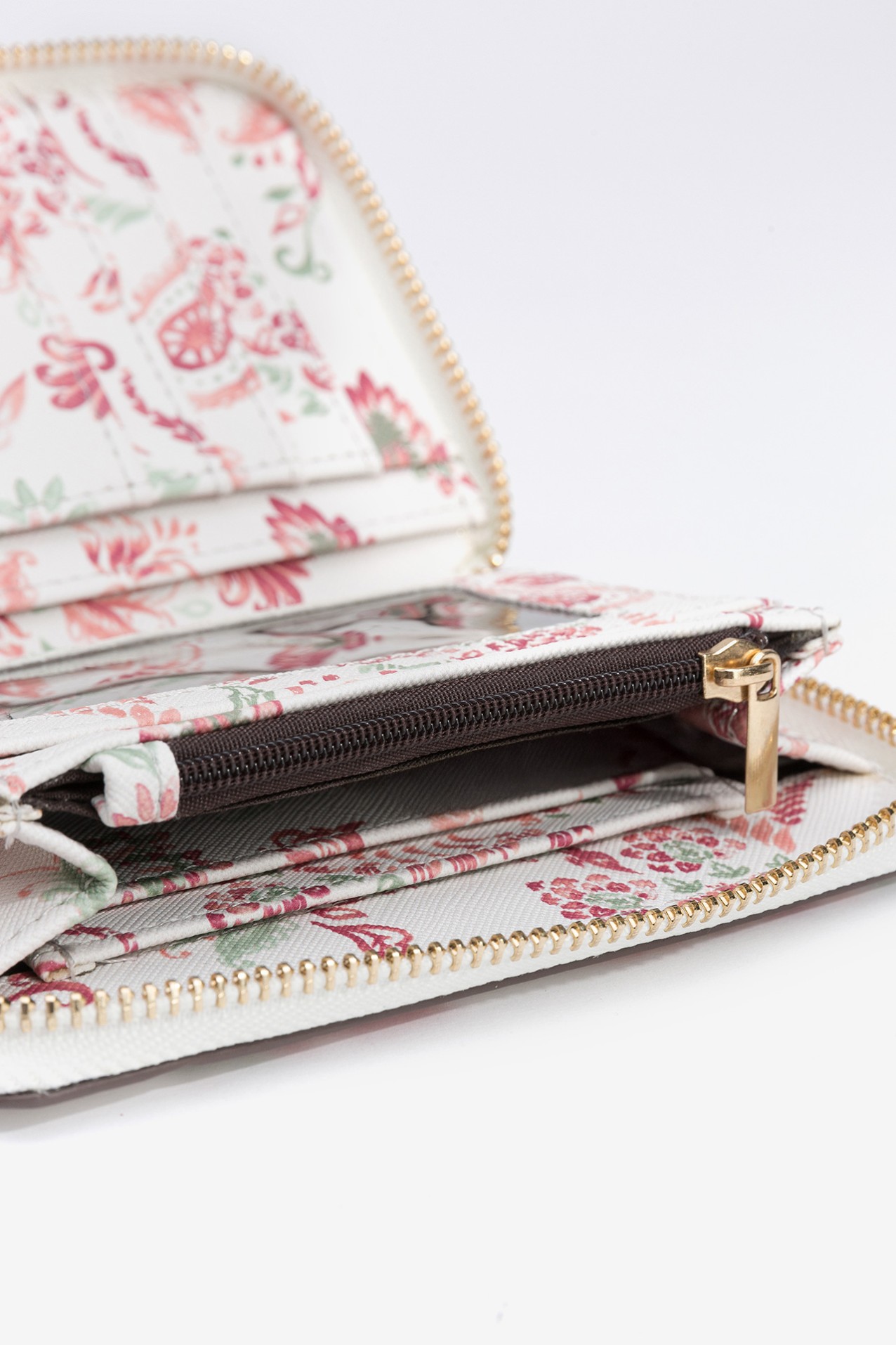 Porta-Moedas Mdio Estampado Paisley