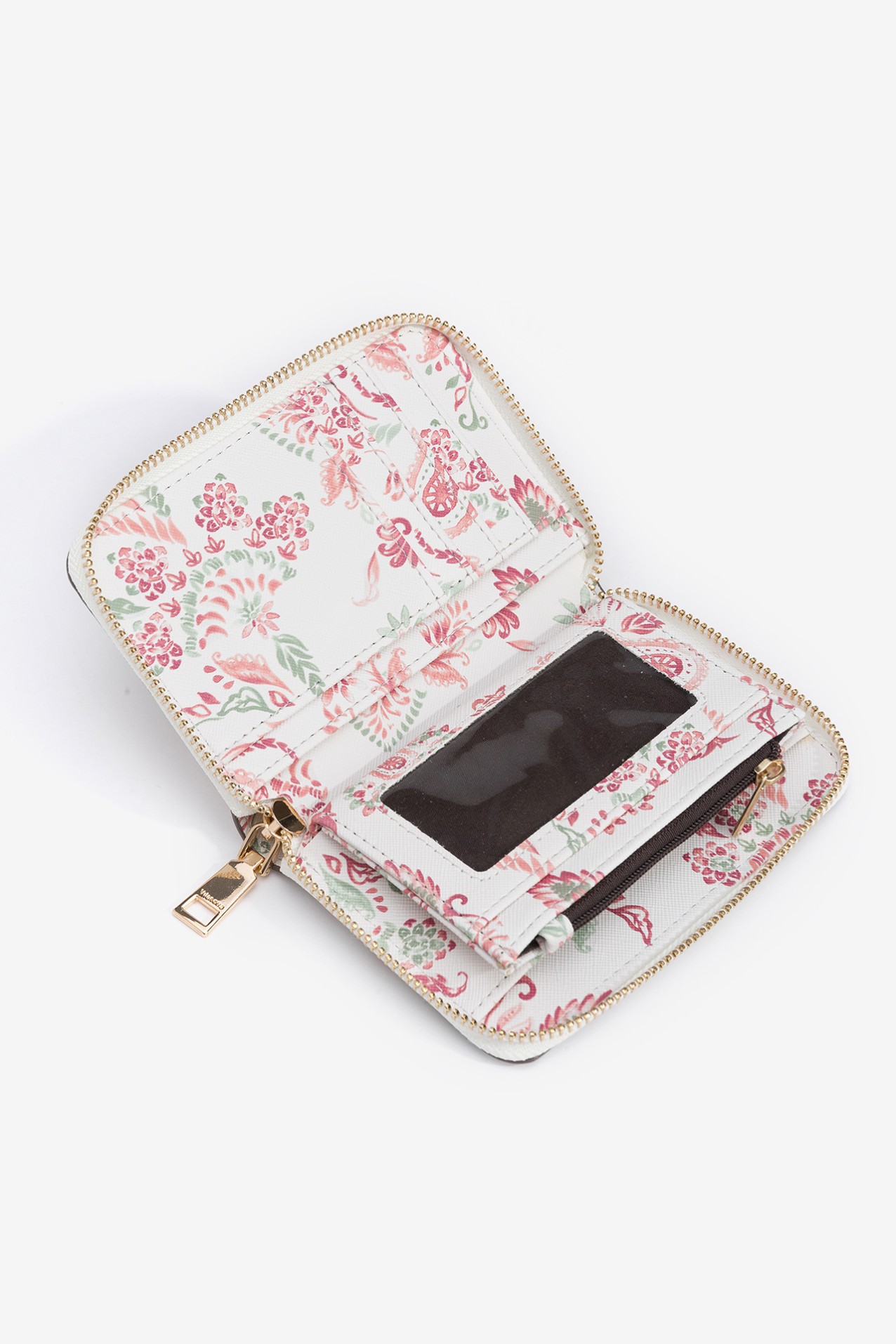 Porta-Moedas Mdio Estampado Paisley