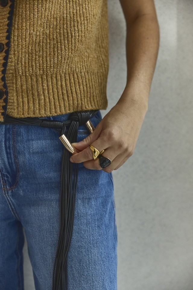 Black Tassel Belt
