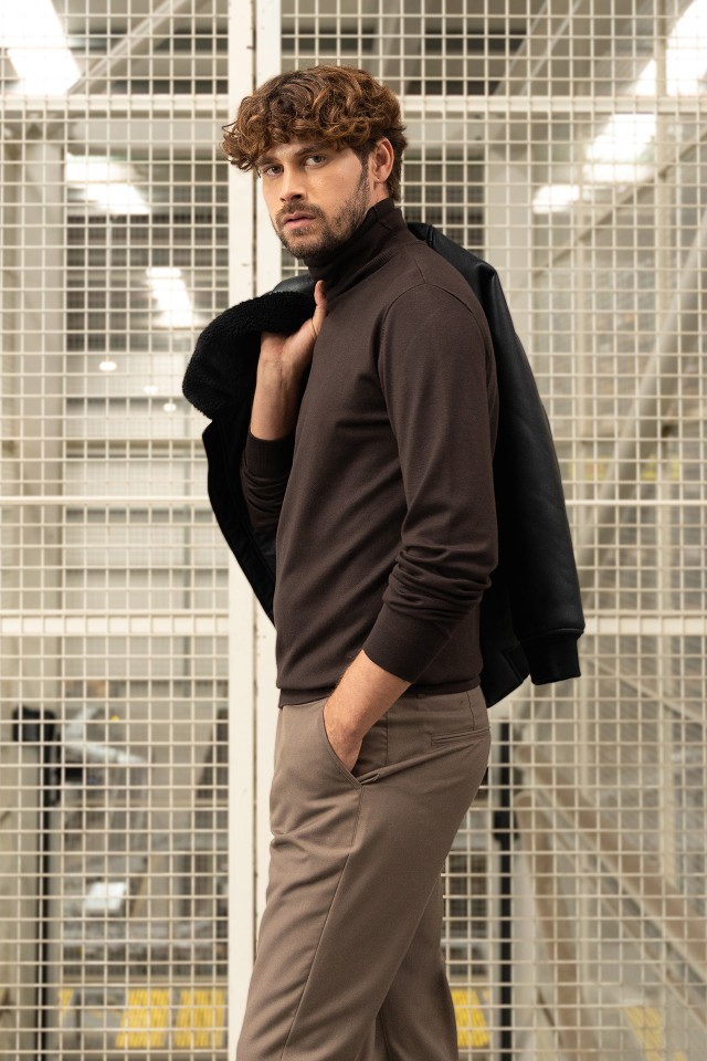 Brown Turtleneck Sweater Brown Turtleneck Sweater