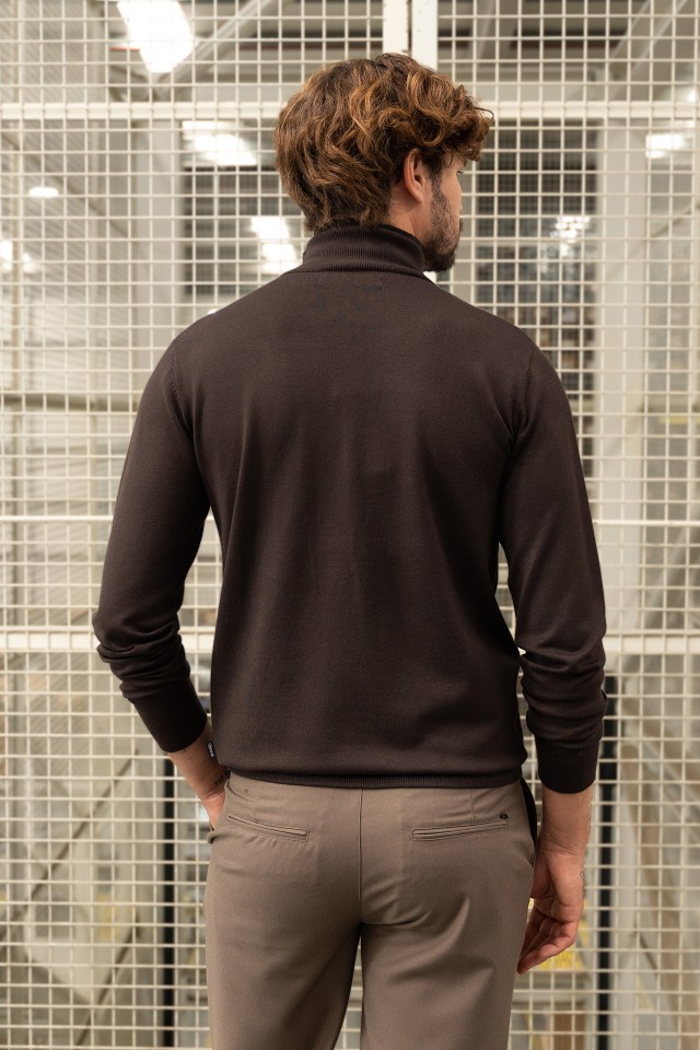 Brown Turtleneck Sweater Brown Turtleneck Sweater