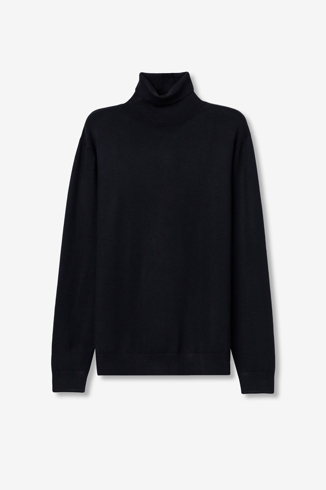 Dark Navy Turtleneck Sweater