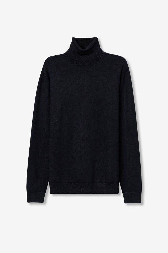 Dark Navy Turtleneck Sweater Dark Navy Turtleneck Sweater