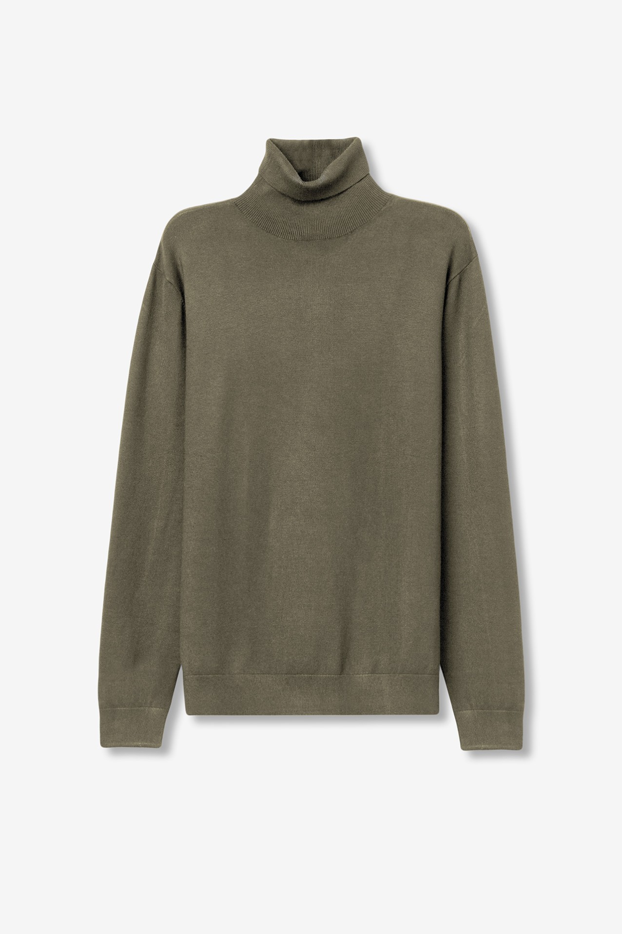 Green Turtleneck Sweater