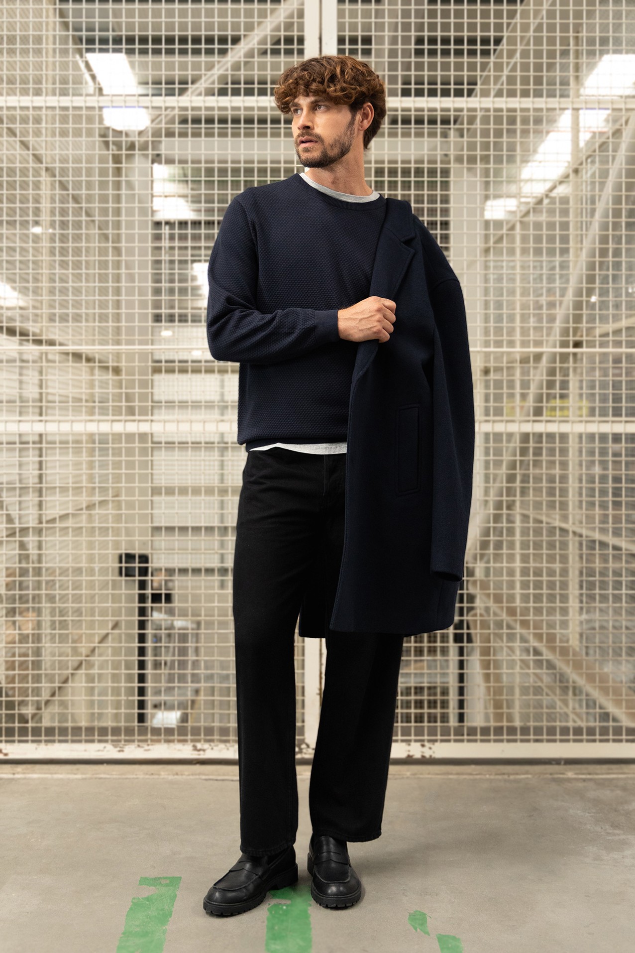 Dark Navy Knit Sweater