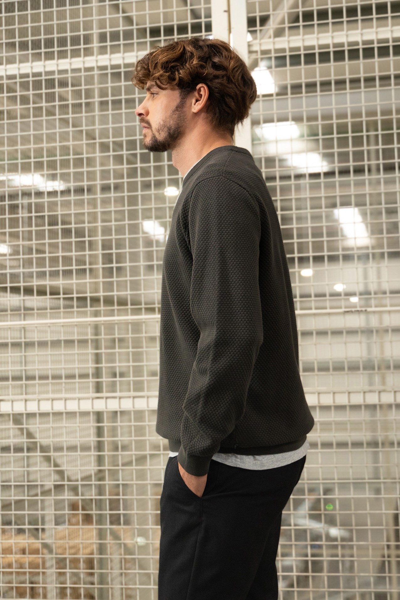 Dark Green Knit Sweater