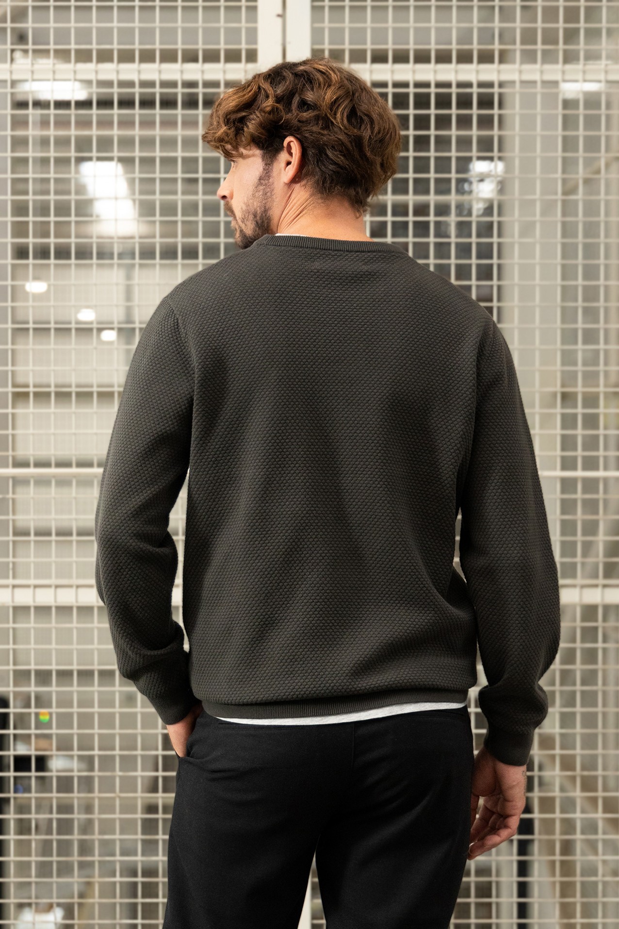 Dark Green Knit Sweater