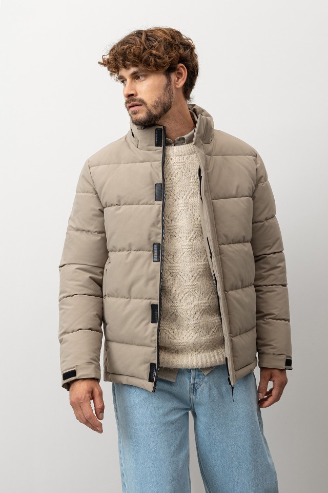 Quilted Jacket with Removable Hood