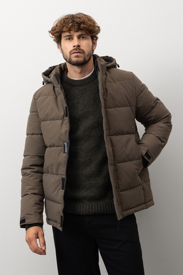 Quilted Jacket with Removable Hood Quilted Jacket with Removable Hood
