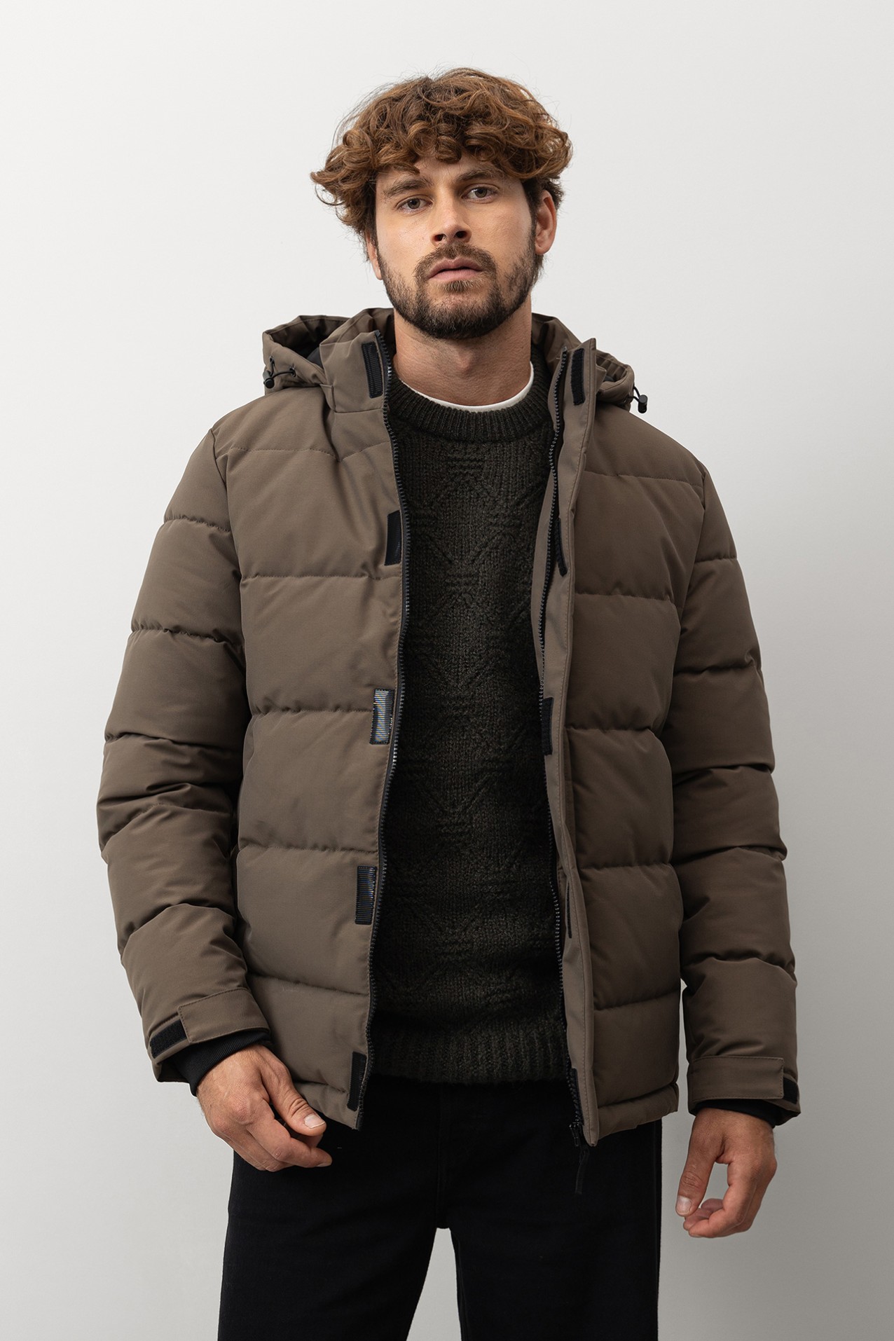 Casaco Acolchoado com Capuz Removvel